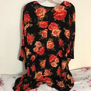 Beautiful Red Rose Kimono